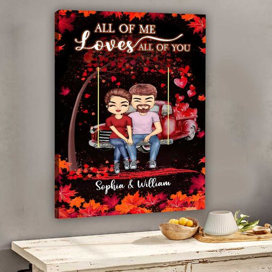 Discover God Blessed The Broken Road - Personalized Couple Canvas