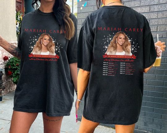 Discover Mariah Carey 2023 Tour Shirt, Mariah Carey Merry Christmas One and All Tour 2023 Shirt