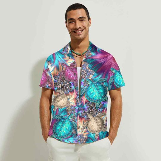 Discover Love Turtles Turtle Hawaiian Shirt
