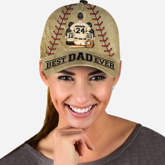 Discover Best Dad Ever - Personalized Baseball Classic Cap