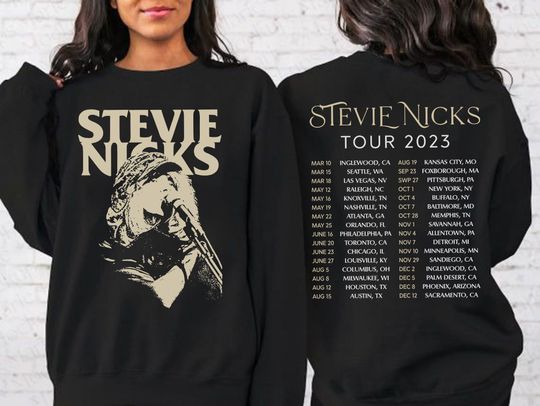 Discover Stevie Nicks Tour Shirt, Live In Concert 2023 Shirt, Stevie Nicks Sweatshirt
