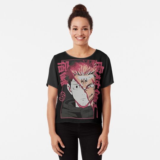 Discover Ryomen Sukuna face chibi Chiffon Top