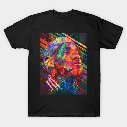 Discover LEBRON JAMES GREAT COLORFUL MOSAIC - Lebron James - T-Shirt