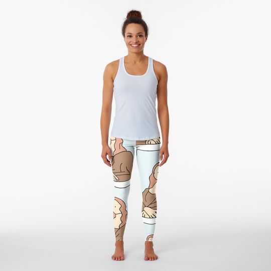 Discover Mona Lisa Simplified  Leggings