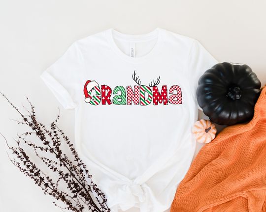 Discover Nana Christmas Shirt, Gift for Mom, Christmas Party Tee T-Shirt