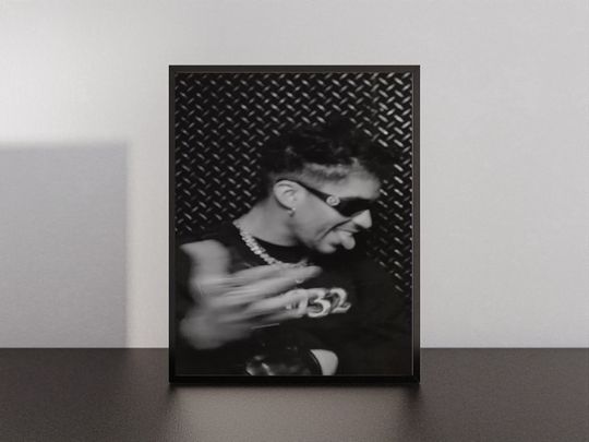 Discover Vintage Bad Bunny Black White Poster, Un Verano Sin ti Poster