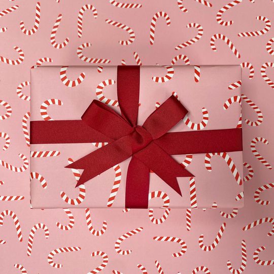 Discover Christmas Wrapping paper, Candy cane wrapping paper
