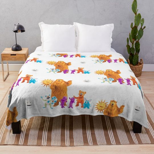 Discover Bear in the Big Blue House Throw Blanket