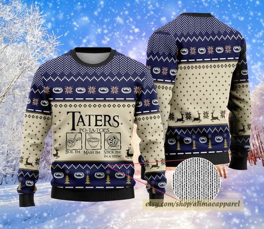 Discover Taters Potatoes Merry Christmas Sweater