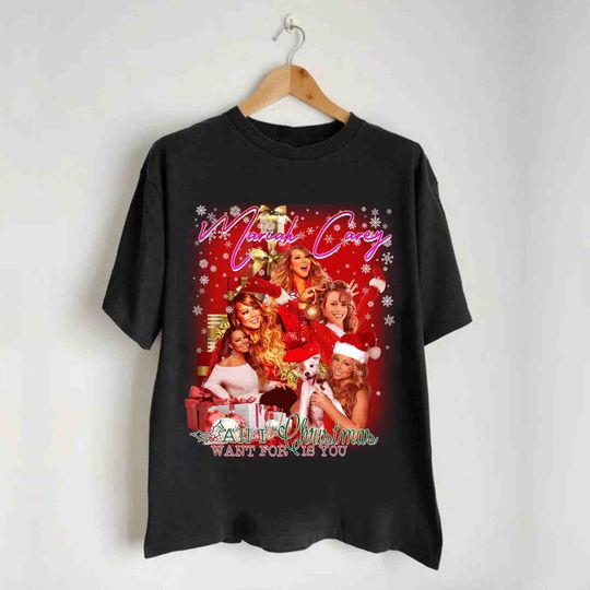 Discover Vintage Mariah Carey Shirt, Mariah Carey Xmas Bootleg Shirt