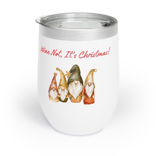 Discover Gnome Tumbler, Winetumbler, Christmas Chill Tumbler, 120z Tumbler