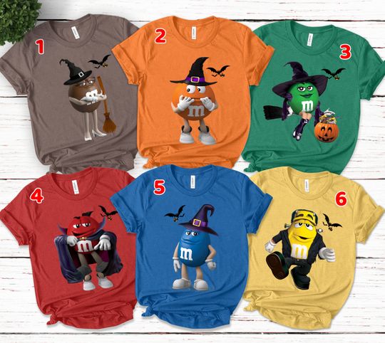 Discover M&M Candies T Shirt, M And M Matching Shirt, Family Halloween Shirt