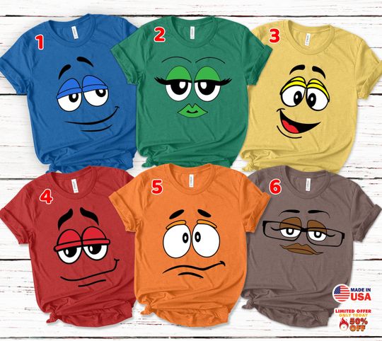 Discover M&M Family Halloween Costume T-Shirt