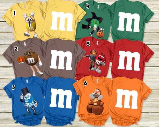 Discover M&M Candies T Shirt Print on both sides, M And M Matching Family Shirt