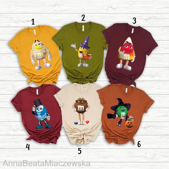 Discover M&M Candies T-Shirt, M And M Matching Shirt, Family Halloween Shirt