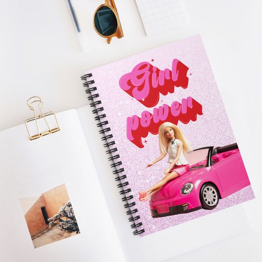 Discover Girl Power Barbie Spiral Notebook - Ruled Line