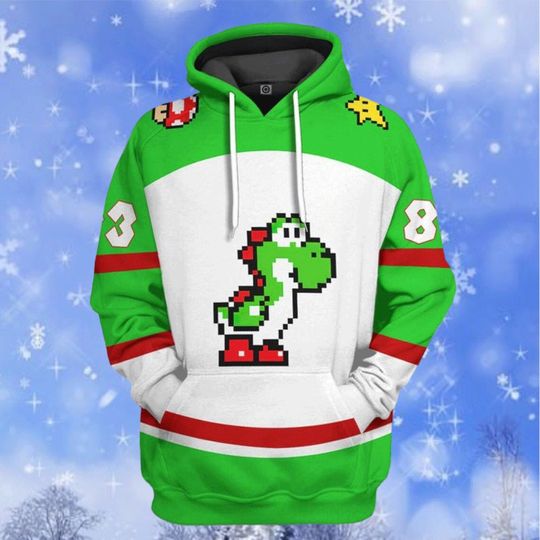 Discover Mario Hoodie, Yoshi Custom Apparel Unisex 3D Hoodie