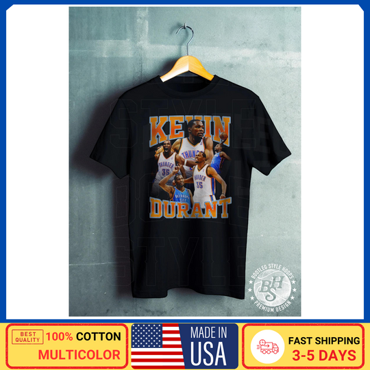 Discover Kevin Durant 90s Bootleg Shirt Kevin Durant Vintage Basketball T-Shirt