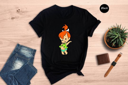Discover Pebbles Flinstone T-Shirt, The Flintstones Characters T-Shirt, Pebbles Flinstone Shirt
