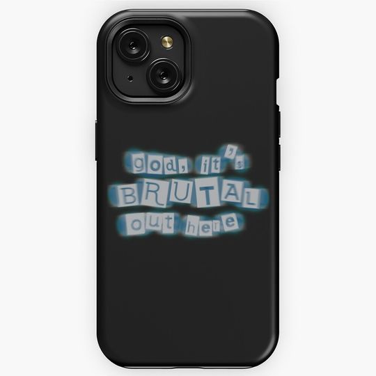 Discover god, it's brutal out here iPhone Case