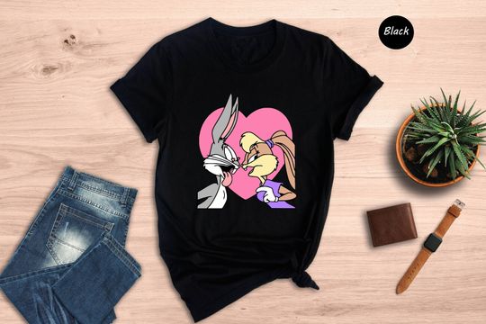 Discover Bugs Bunny And  Lola Shirt, Bugs Bunny Shirt, Sarcastic Cartoon Tee, Funny Cartoon Gift