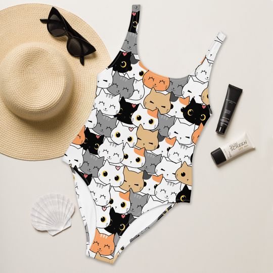 Discover Women's Cat Face Swimsuit