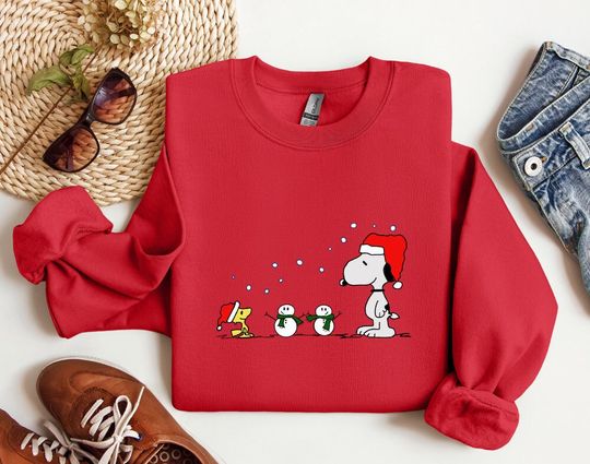 Discover Snoopy Christmas Sweatshirt, Snoopy Holiday Sweatshirt, Charlie Brown Sweatshirt