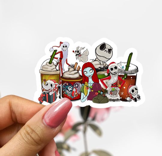 Discover Nightmare Before Christmas Sticker, Halloween Sticker Decal