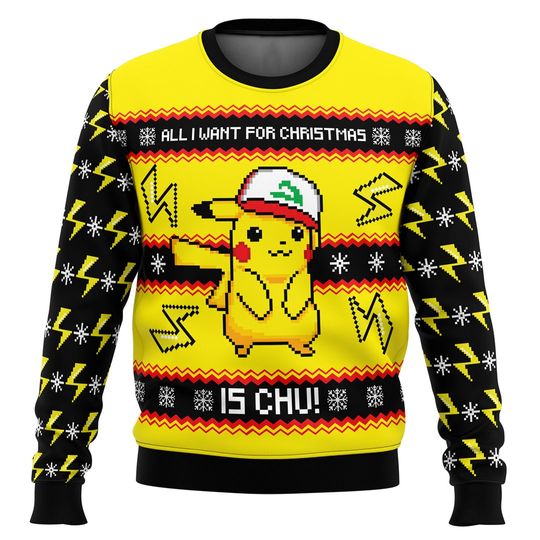 Discover All I Want For Christmas Is CHU Ugly Christmas 3D Sweater