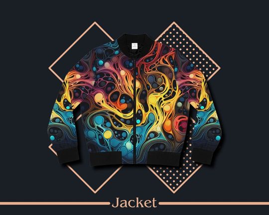 Discover Rainbow Web Women's Bomber Jacket