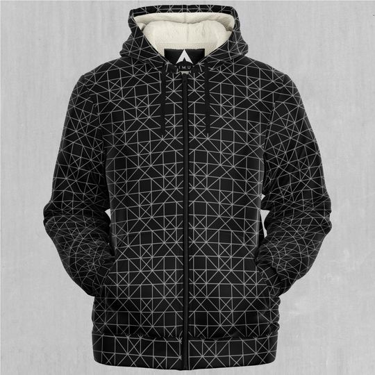 Discover Esoteric Sacred Geometry 3D fleece Zip-Up Hoodie