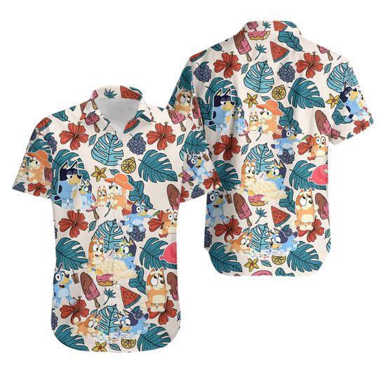 Discover BlueyDad Family Hawaiian Shirt