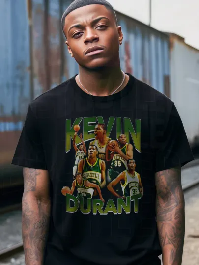 Discover Kevin Durant 90s bootleg shirt Kevin Durant vintage basketball t-shirt
