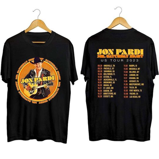 Discover Jon Pardi The Mr. Saturday Night World Tour 2023 Shirt