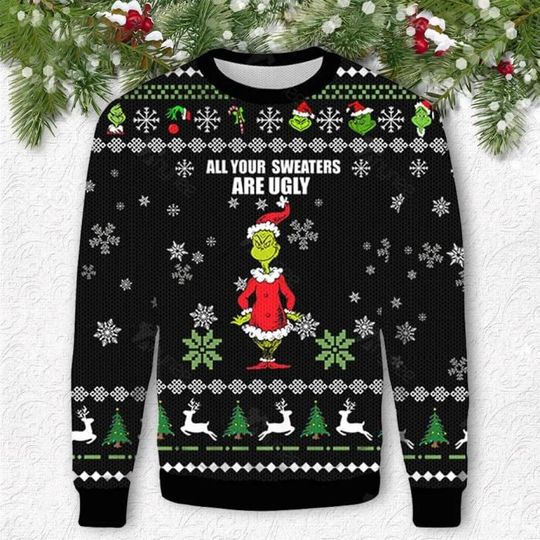 Discover Griinch Buckle Up Butter Cup Ugly Xmas Sweater