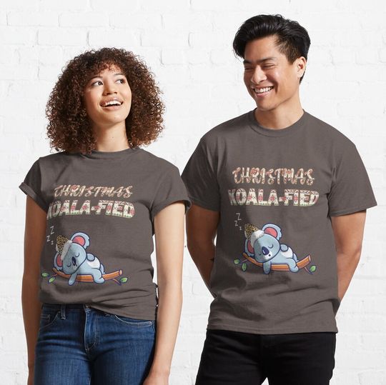 Discover Cute Leopard Koala print christmas xmas Koala-fied gift T-Shirt