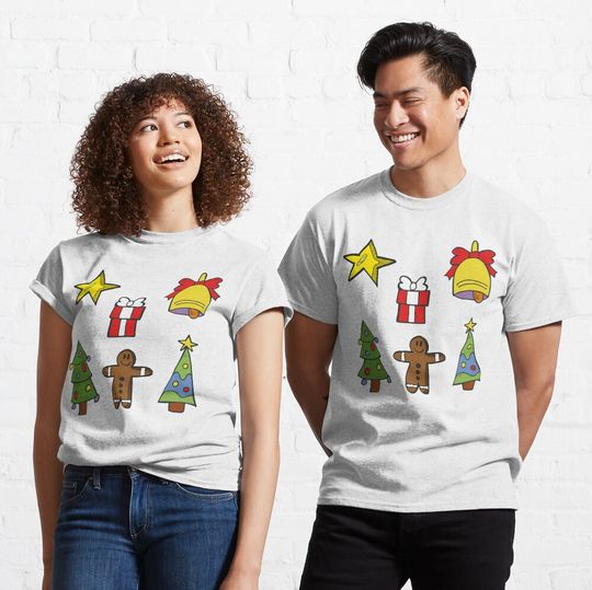 Discover Cute Christmas Decorations Pack Classic T-Shirt
