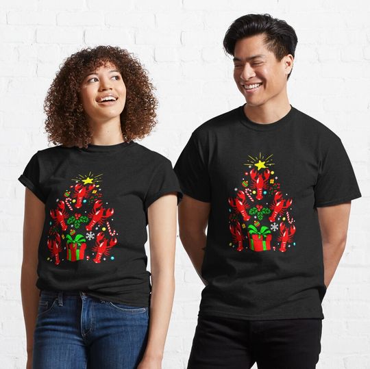 Discover Lobster Christmas Tree Classic T-Shirt