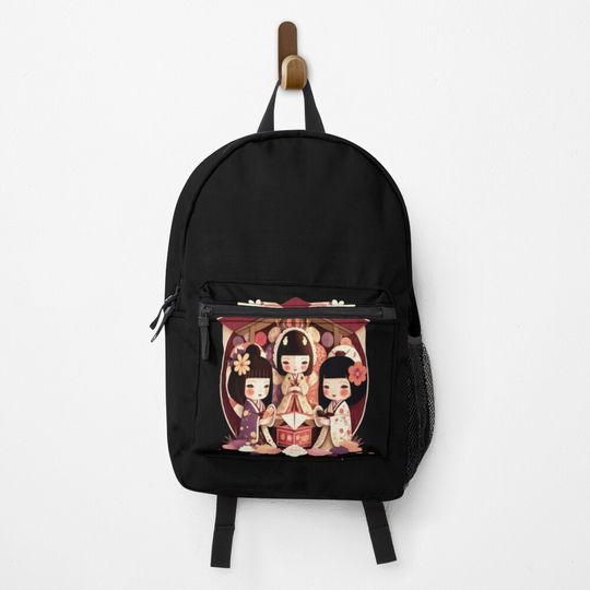 Discover Cute Dolls Festival Hinamatsuri in celebration of Girls Day Backpack