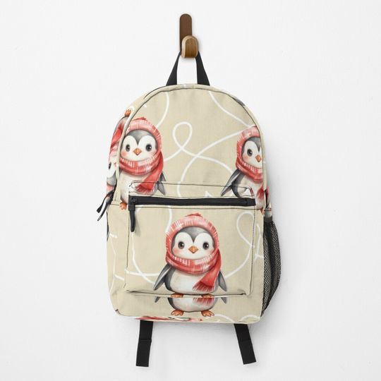 Discover Cute Baby Penguin Pattern Backpack