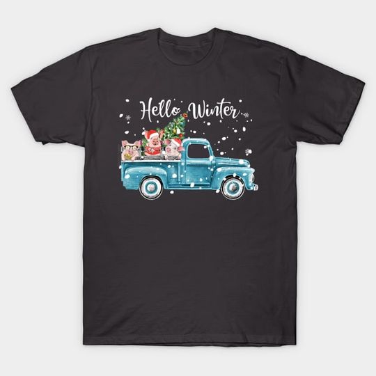 Discover Camping Christmas Tree Pig Design. - Pig - T-Shirt