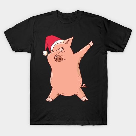 Discover Chrismas Dabbin Pig - Christmas - T-Shirt