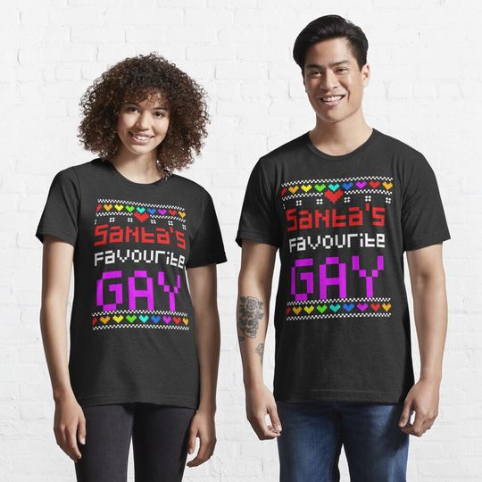 Discover Gay Christmas, Lesbian Christmas, Love is Love, Santas Favorite Gay T-Shirt