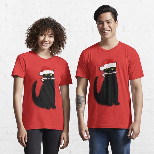 Discover Christmas Cat Essential T-Shirt