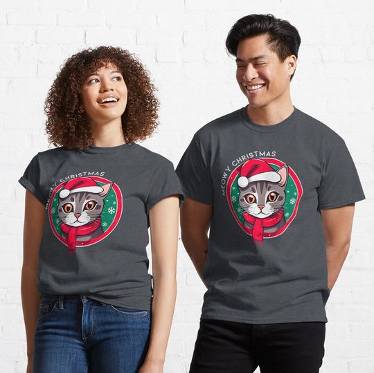 Discover Meowy Christmas! Classic T-Shirt