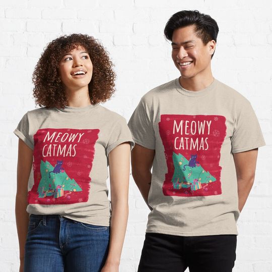 Discover Meowy Catmas Christmas Christmask Tree Festive Fail Cat