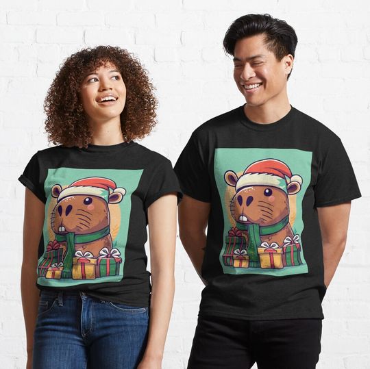 Discover Capybara Christmas Classic T-Shirt