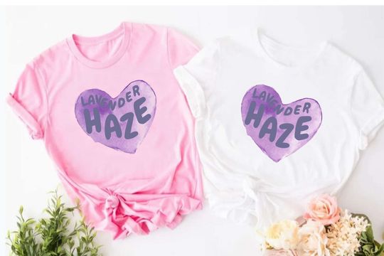 Discover Lavender Haze Heart  Shirt, Midnights Lavender T Shirt