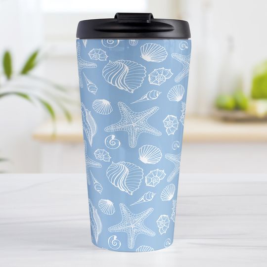 Discover Blue Beach Travel Coffee Mug