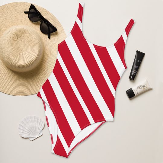 Discover CANDY CANE SWIMSUIT - Christmas Swimsuit